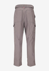 Thom Browne Belted Carpenter Pants Gray MTU347AF1063_035