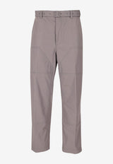 Thom Browne Belted Carpenter Pants Gray MTU347AF1063_035