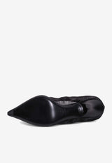 Miu Miu 75 Ruched Mesh Pumps Black 5I598EF075099_F0002