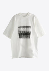 Rick Owens DRKSHDW Jumbo Graphic Print T-shirt White DU01F4274RIGEP4_0911