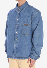 Jacquemus Boulanger Padded Denim Overshirt Blue 245DE034-1521-33C