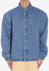 Jacquemus Boulanger Padded Denim Overshirt Blue 245DE034-1521-33C