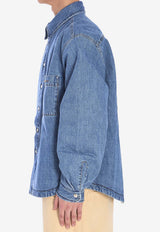 Jacquemus Boulanger Padded Denim Overshirt Blue 245DE034-1521-33C