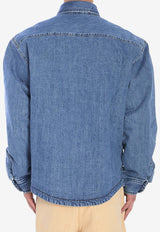 Jacquemus Boulanger Padded Denim Overshirt Blue 245DE034-1521-33C