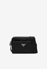 Prada Triangle Logo Re-Nylon Messenger Bag Black 2VH048XOO2DMH/T_PRADA-F0002