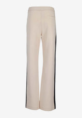 S Max Mara Vento Side-Stripe Track Pants White 2619781011600SMMVENT_001