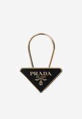 Prada Triangle Logo Keychain Black 1PS06366A/T_PRADA-F019F