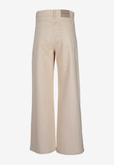 S Max Mara Zarina Wide-Leg Pants Beige 2619131101600SMMZARI_001