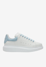 McQueen Oversized Leather Low-Top Sneakers White 553770WIAIH/T_ALEXQ-9412