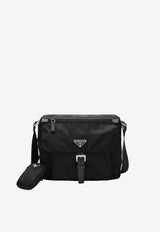 Prada Triangle Logo Re-Nylon Crossbody Bag Black 1BD994B1MRV44/T_PRADA-F0002