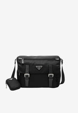 Prada Medium Re-Nylon Crossbody Bag Black 1BD953B1MRV44/T_PRADA-F0002