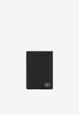 Valentino VLogo Grained Leather Wallet Black 9Y2P0AP1UAG/T_VALE-0NO