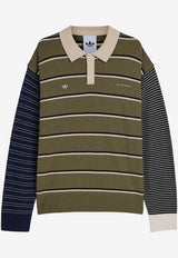Adidas X Song For The Mute Long-Sleeved Stripe Polo T-shirt Multicolor KS1343CO/S_ADIST-OA