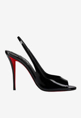 Christian Louboutin Sofia Z 110 Slingback Sandals in Patent Leather Black 3260086LE/T_LOUBO-B439