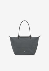 Longchamp Large Le Pliage One Canvas Tote Bag Gray L1899979/T_LONG-012