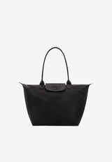 Longchamp Large Le Pliage One Canvas Tote Bag Black L1899979/T_LONG-001