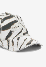 Zebra Print Baseball Cap