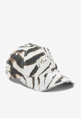 Zebra Print Baseball Cap