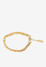Saint Laurent Cassandre Chain Bracelet Gold 804330-Y1500-8030