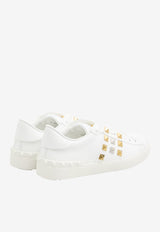 Valentino Rockstud Untitled Leather Sneakers White 6Y2S0931-GDL-RJJ