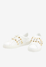 Valentino Rockstud Untitled Leather Sneakers White 6Y2S0931-GDL-RJJ