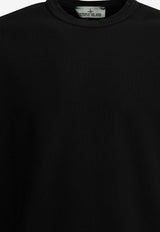 Stone Island Mesh-Stitch Crewneck Sweatshirt Black 6100011S0297V0029_70b86fe2-d358-43ea-b4a2-b244677e22e0