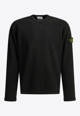 Stone Island Mesh-Stitch Crewneck Sweatshirt Black 6100011S0297V0029_70b86fe2-d358-43ea-b4a2-b244677e22e0