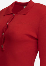 Merino Wool Polo Sweater