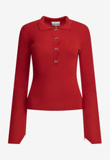 Merino Wool Polo Sweater