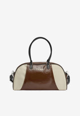 Y-3 X Wales Bonner Leather Bowling Bag Brown KR6746PL/S_ADIST-AC