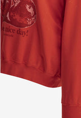 Cherries Print Sweatshirt