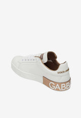 Dolce & Gabbana Portofino Leather Sneakers White CK1544AX615/T_DOLCE-8L315