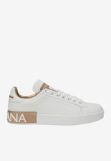 Dolce & Gabbana Portofino Leather Sneakers White CK1544AX615/T_DOLCE-8L315