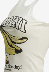 Banana Print Tank Top
