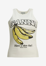 Banana Print Tank Top
