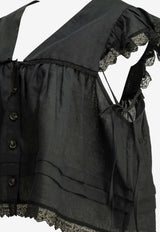 V-neck Woven Blouse