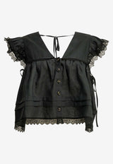 V-neck Woven Blouse