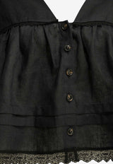V-neck Woven Blouse