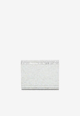 Jimmy Choo Candy Coarse Glittered Acrylic Clutch Bag Silver CANDYCOC/T_JIMCH-120011