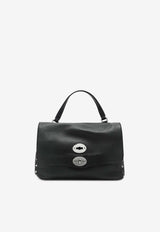 Zanellato Small Postina Grained Leather Top Handle Bag Black 068010S0040000/T_ZANEL-Z0001