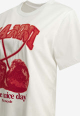 Cherries Print T-shirt