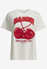 Cherries Print T-shirt