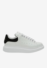 McQueen Oversized Leather Low-Top Sneakers White 553770WIAIH/T_ALEXQ-9061