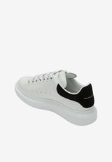McQueen Oversized Leather Low-Top Sneakers White 553770WIAIH/T_ALEXQ-9061