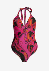 Orchidee Print One-Piece Swimsuit