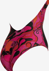 Orchidee Print One-Piece Swimsuit
