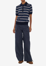 P.A.R.O.S.H Striped Polo T-shirt Blue D540780LISTRIPES_812
