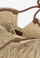 Goldentime Woven Raffia Handbag