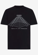 Rick Owens Brad Temple Print T-shirt Black RR01F2232JAEP16_0911