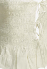 Sleeveless Shirred Top